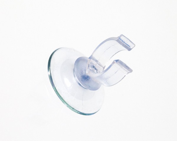 Suction cup with large clip - attach filter hose, tubes & mossy branches in the aquarium
