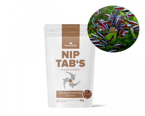 NatureHolic NipTabs Energy Complete - Comprimés adhésifs pour aquarium