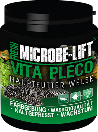 MICROBE LIFT Vita Pleco - Nourriture principale pour silures - 120g