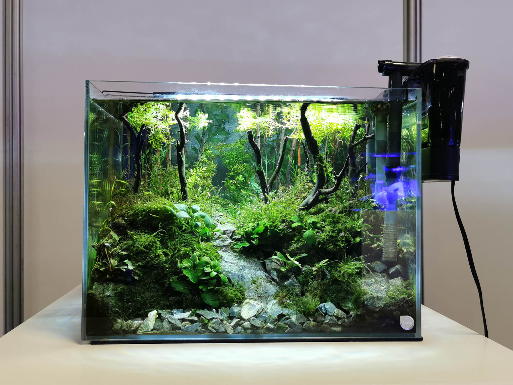 Internal Filter for Aquarium, Nano Corner Filter, Fish Tank Water