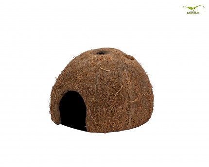 Coconut shell with side entrance