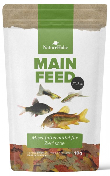 NatureHolic Hauptfeed "Flocke" - Nourriture principale pour poissons d'ornement - 50ml