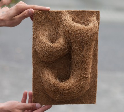 Natureholic fibre de coco paroi arrière de terrarium avec 3 poches pour plantes 20 x 30 cm