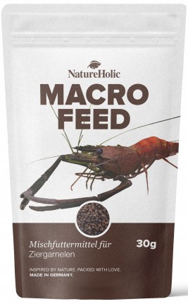 NatureHolic - Macrofeed / Nourriture pour crevettes à gros bras - 30g