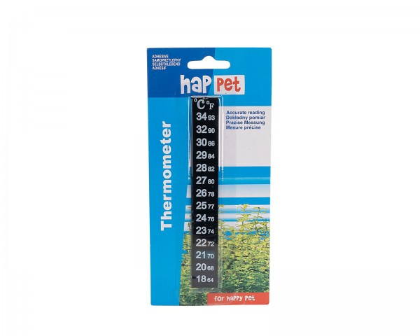 Aquarium thermometer self-adhesive